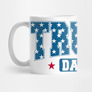 Trump Daddy Trump 2024 For President, Trump USA American Flag 4th of July Republican Mug